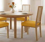 Anyseat Plain Yellow Stretch Chair Cover – Washable, Removable Dining & Kitchen Seat Protector