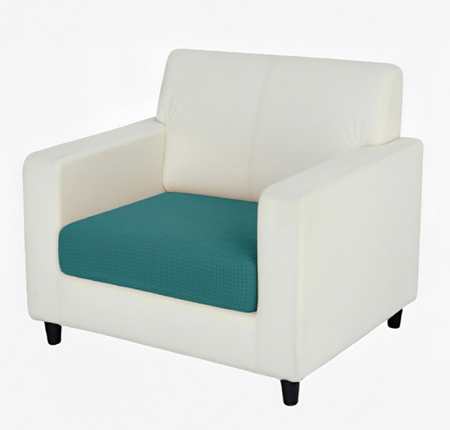 Anyhouz Sofa Cushion Cover – Teal Blue Polyester, Thick Stretchable, 1Pc Living Room Chair