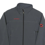MAMMUT Womens Grey Softshell Jacket XS Polyester Blend Zip Outdoor Activewear