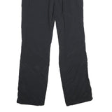 ME'RU Womens Polyester Black Regular Straight Trousers W30 L34 Casual Outdoor