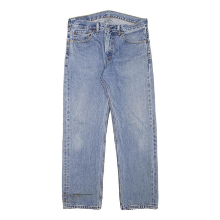 LEVI'S 505 Mens Jeans Blue Regular Straight Denim Medium W32 L28 Classic Fit