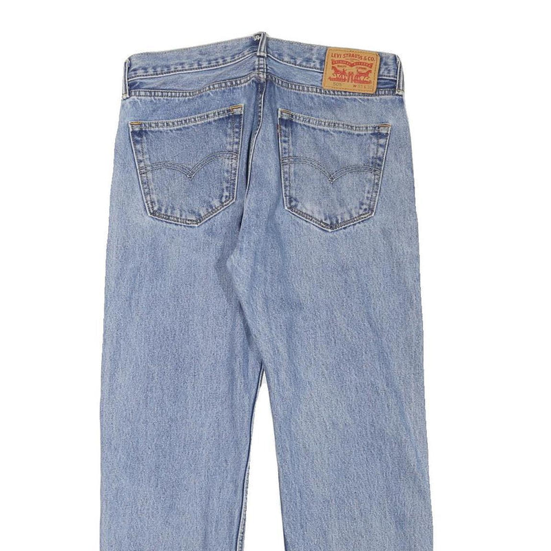 LEVI'S 505 Mens Jeans Blue Regular Straight Denim Medium W32 L28 Classic Fit