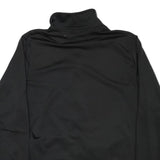 REEBOK Mens Black Zip Front Jacket XL Polyester Blend Plain Casual Sportswear