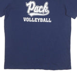 ADIDAS Mens Blue Pack Volleyball Graphic T-Shirt L Short Sleeve Crew Neck Sport