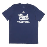ADIDAS Mens Blue Pack Volleyball Graphic T-Shirt L Short Sleeve Crew Neck Sport