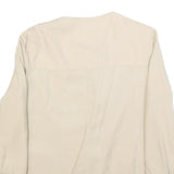 ZEBRA Womens Beige Jacket S Polyester Blend Plain Zip Lightweight Comfortable