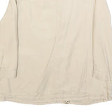 ZEBRA Womens Beige Jacket S Polyester Blend Plain Zip Lightweight Comfortable
