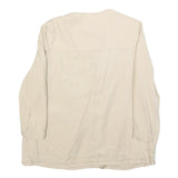 ZEBRA Womens Beige Jacket S Polyester Blend Plain Zip Lightweight Comfortable