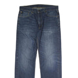 LEVI'S 505 Mens Blue Regular Straight Denim Medium W36 L32 Classic Jeans