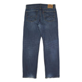 LEVI'S 505 Mens Blue Regular Straight Denim Medium W36 L32 Classic Jeans