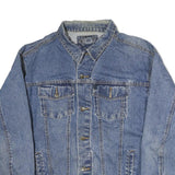 ELDORADO Mens Blue Denim Jacket L Cotton Button Closure Classic Fit