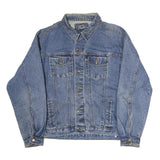 ELDORADO Mens Blue Denim Jacket L Cotton Button Closure Classic Fit