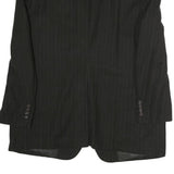 BURBERRY Mens Black Pinstripe Classic Cotton Blazer Jacket XL Formal Office