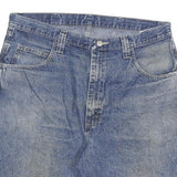 WRANGLER Mens Denim Blue Casual Shorts 2XL W36 Cotton Blend Workwear