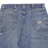 WRANGLER Mens Denim Blue Casual Shorts 2XL W36 Cotton Blend Workwear