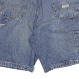 WRANGLER Mens Denim Blue Casual Shorts 2XL W36 Cotton Blend Workwear