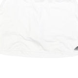 ADIDAS Womens White Sports Skort Short Polyester Blend M Athletic Tennis