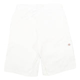 DICKIES Mens White Casual Shorts Size M W32 Classic Fit Workwear