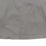 TOMMY HILFIGER Womens Grey Cotton Blend Mini Skirt S Casual Everyday Comfortable