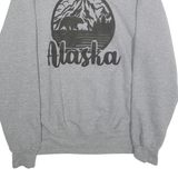 RUSSELL ATHLETIC Mens Grey Alaska Crew Neck L Sweatshirt Outdoor Graphic Print