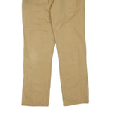 CARHARTT Mens Beige Regular Fit Straight Denim Zip Jeans W33 L32 Workwear