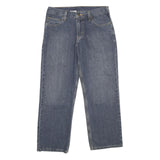 CARHARTT Mens Blue Relaxed Straight Denim Light W31 L28 Zip Cotton Blend Jeans
