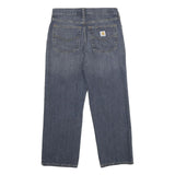 CARHARTT Mens Blue Relaxed Straight Denim Light W31 L28 Zip Cotton Blend Jeans