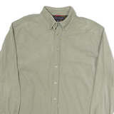 TOMMY HILFIGER Mens Beige Cotton Shirt S Button-Down Collar Long Sleeve Casual