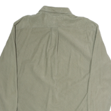 TOMMY HILFIGER Mens Beige Cotton Shirt S Button-Down Collar Long Sleeve Casual