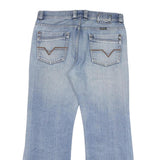 DIESEL Mens Regular Fit Blue Denim Jeans W36 L30 Stylish Casual Zip Closure