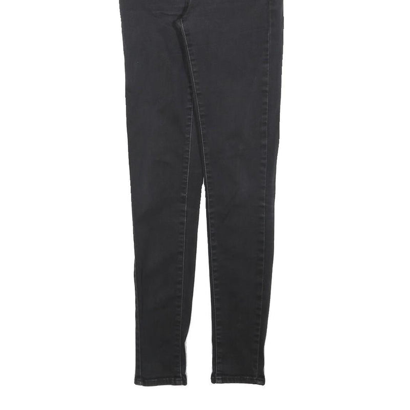 LEVI'S Womens Slim Black Skinny Denim Medium Wash Jeans W25 L30 Stylish