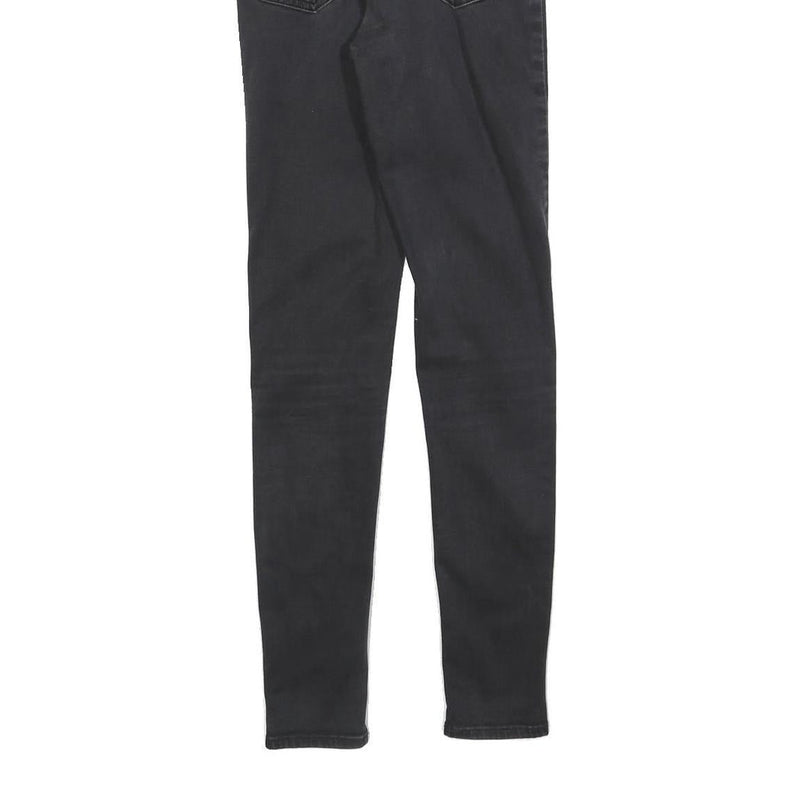 LEVI'S Womens Slim Black Skinny Denim Medium Wash Jeans W25 L30 Stylish