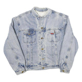 LEE Mens Blue Denim Jacket M Cotton Blend Button Closure Classic Fit Casual