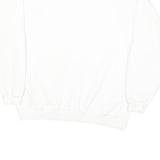 Mens White Sweatshirt Ocean City OCBP New Jersey Crew Neck L Cotton Blend Casual