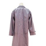 CARNER Womens Mauve Lilac Cotton Blend Button Jacket L Classic Relaxed Fit