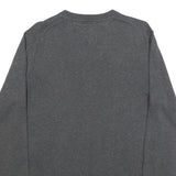 TOMMY HILFIGER Mens Grey Plain Cotton V-Neck Basic Knit Jumper M Casual Classic