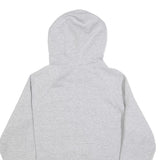 CHAMPION Womens Grey Pullover Hoodie L Cotton Blend Logo Sweatshirt