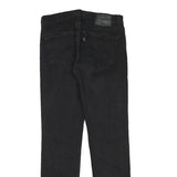 LEVI'S Mens Slim Black Denim Jeans W30 L32 Zip Cotton Blend Stylish Fit
