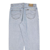 LEE Mens Jeans Blue Relaxed Straight Denim Light W34 L30 Casual Classic Zip