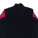 Womens Navy Blue Red Purple Colourblock Jacket L Polyester Blend Zip Casual