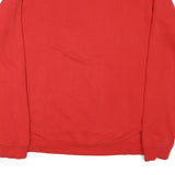 NIKE Mens Red Crew Neck M NJ.19 Sweatshirt Cotton Blend Casual Pullover