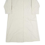 CALEFFE Womens Cream Cotton Button Jacket UK 16 Classic Plain Long Sleeve