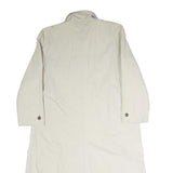 CALEFFE Womens Cream Cotton Button Jacket UK 16 Classic Plain Long Sleeve