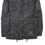 LEVI'S Mens Black Cotton Blend Casual Jacket S Classic Zip Pocketed