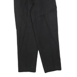 WILLOW RIDGE Womens Wool Black Regular Fit Straight Leg Trousers W25 L28