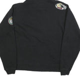 J AMERICA Mens Black RailCats Pullover Hoodie M Cotton Blend Casual Sportswear