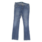 LEVI'S Womens Regular Blue Denim Straight Jeans W30 L29 Zip Cotton Blend
