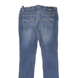 LEVI'S Womens Regular Blue Denim Straight Jeans W30 L29 Zip Cotton Blend