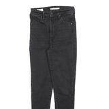 LEVI'S Womens Slim Black Jeans Cotton Blend W26 L28 Stretch Skinny Zip