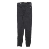 LEVI'S Womens Slim Black Jeans Cotton Blend W26 L28 Stretch Skinny Zip